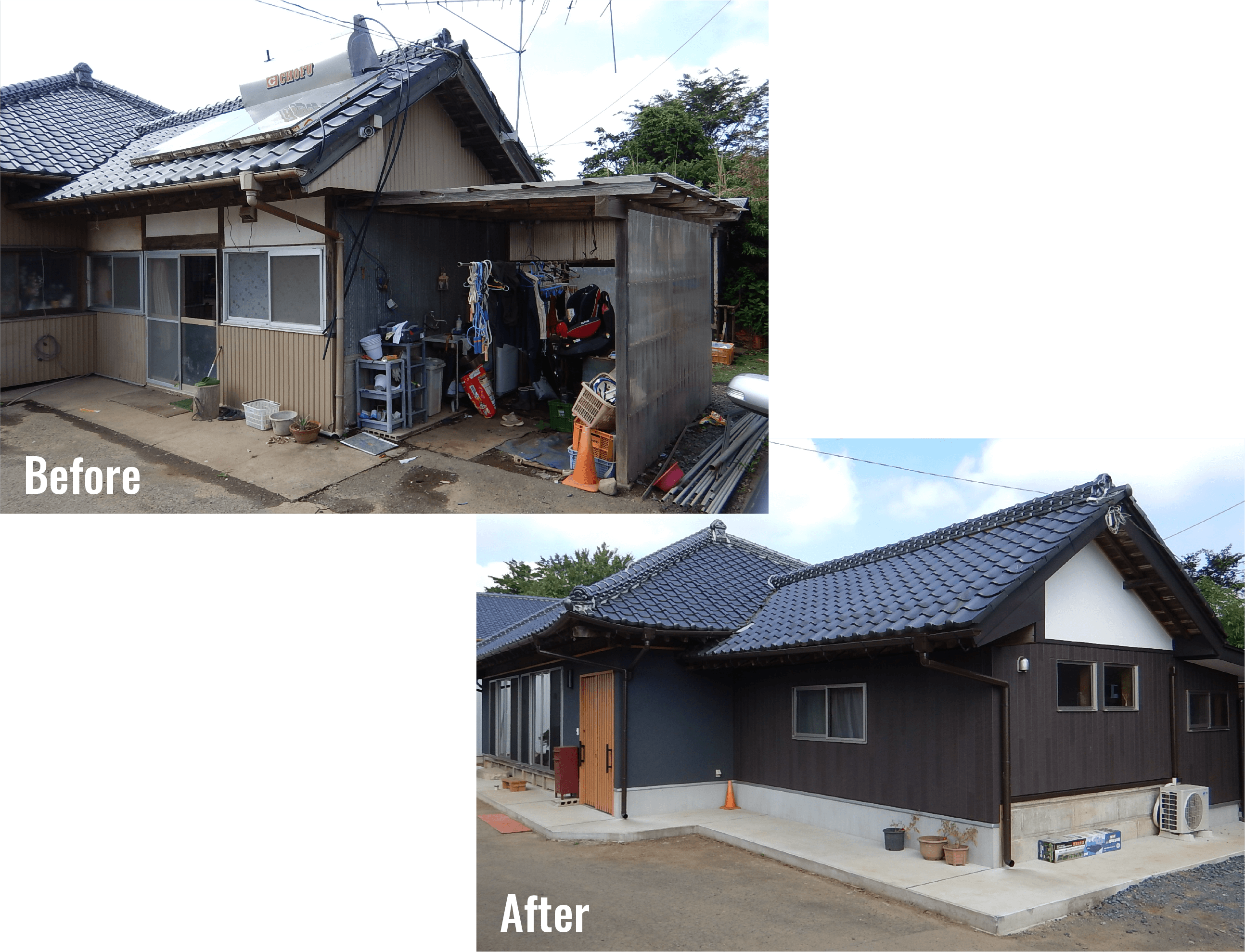 リノバーションの施工前後の写真